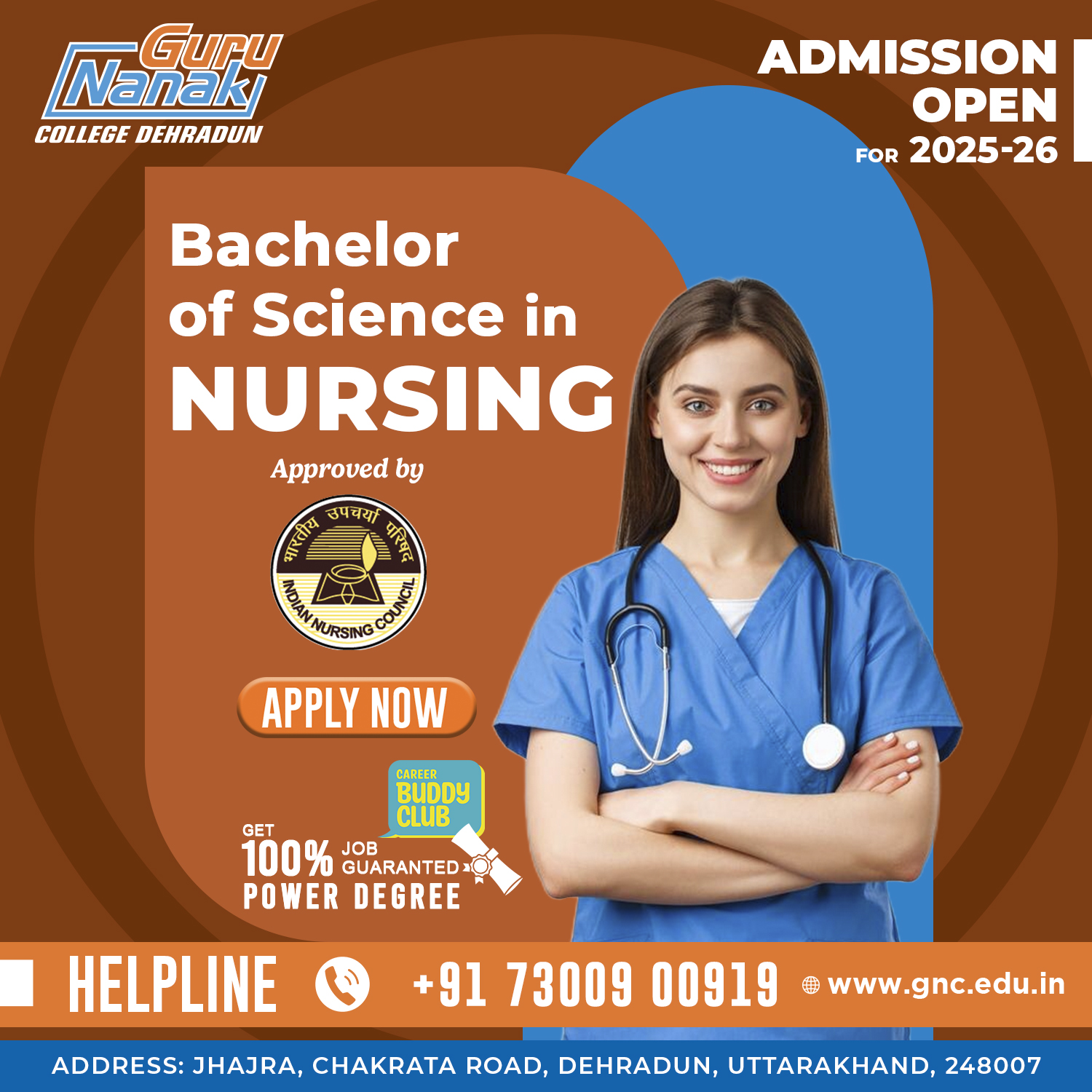 Nursing College Admission 2025 at Gurunanak College, Dehradun